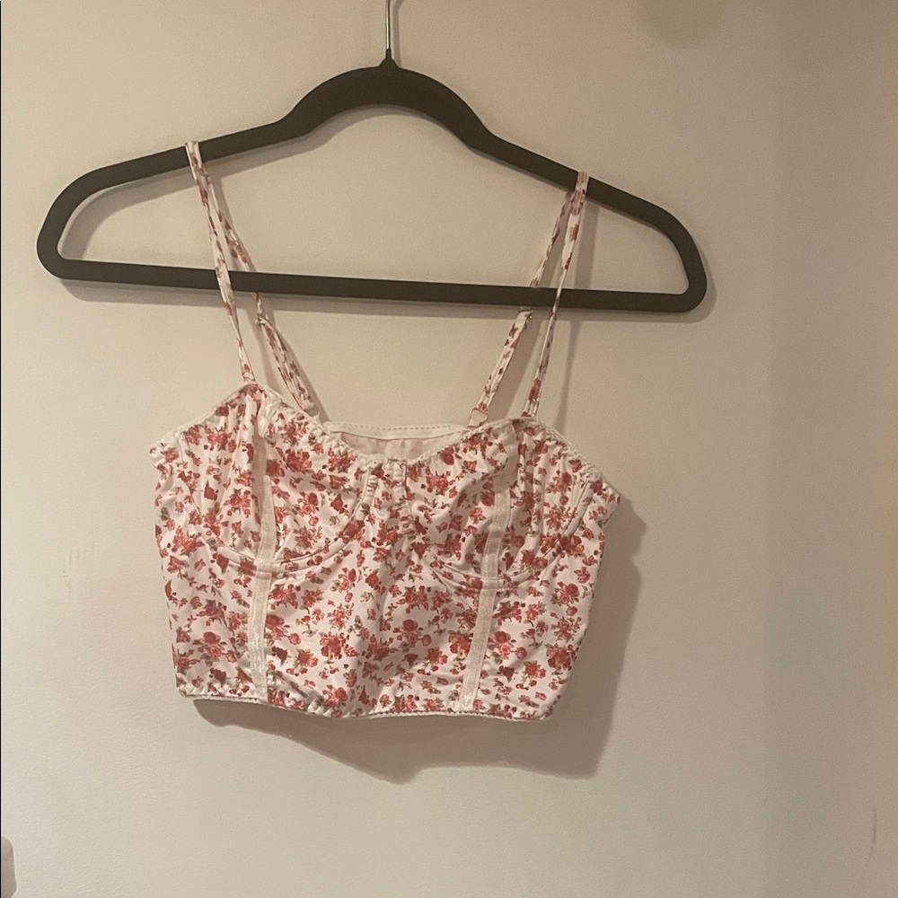 Floral Print Women's Crop Top